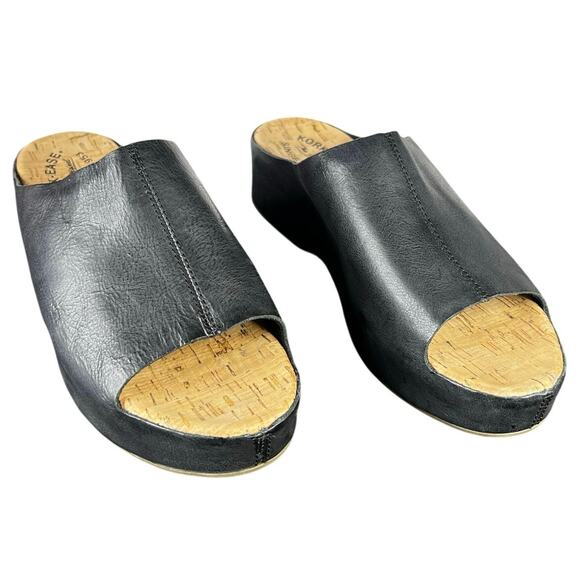 Kork Ease Women’s Yazmin Black Slip On Wedge Sandals Size US 9 - Picture 5 of 11